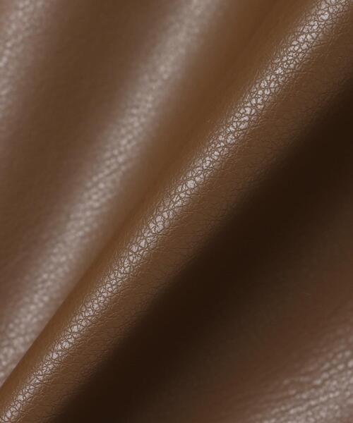 INGNI（イング）の「フェイクレザービッグジャケット(セットアップ対応)（ブルゾン・レディース・ブラック/ブラウン・M）」の10枚目の写真