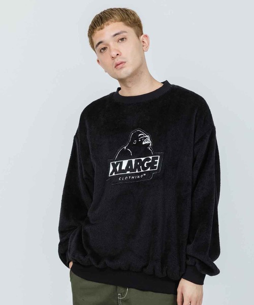 XLARGE（エクストララージ）の「SLANTED OG BOA CREWNECK（その他トップス・メンズ・ブラック/ブラウン/グリーン・S/M/L/XL）」の2枚目の写真