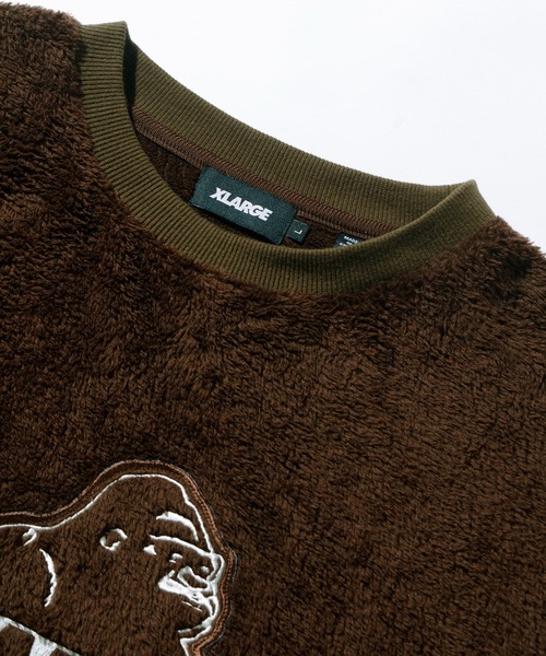 XLARGE（エクストララージ）の「SLANTED OG BOA CREWNECK（その他トップス・メンズ・ブラック/ブラウン/グリーン・S/M/L/XL）」の8枚目の写真