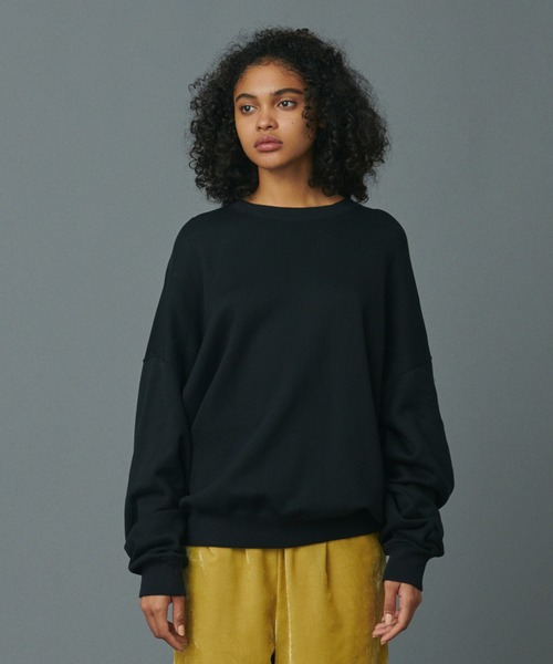 N.O.R.C（ノーク）の「スビンカシミヤ裏起毛プルオーバー（スウェット・レディース・オフホワイト/サーモンピンク/ブラック・S/M）」の3枚目の写真