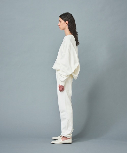 N.O.R.C（ノーク）の「スビンカシミヤ裏起毛プルオーバー（スウェット・レディース・オフホワイト/サーモンピンク/ブラック・S/M）」の8枚目の写真