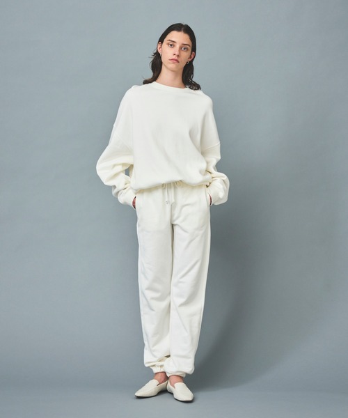 N.O.R.C（ノーク）の「スビンカシミヤ裏起毛プルオーバー（スウェット・レディース・オフホワイト/サーモンピンク/ブラック・S/M）」の9枚目の写真