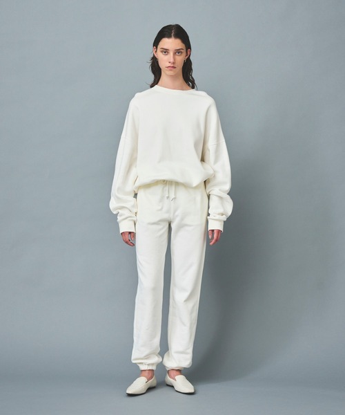 N.O.R.C（ノーク）の「スビンカシミヤ裏起毛プルオーバー（スウェット・レディース・オフホワイト/サーモンピンク/ブラック・S/M）」の10枚目の写真