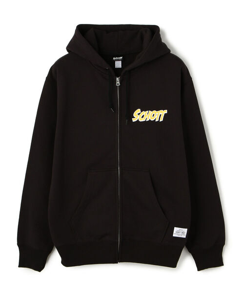 schott（ショット）の「Schott/ショット/CVC ZIP HOODIE "POLICIES AND PROCEDURES"（パーカー・メンズ・ゴールド/ブラック/パープル・MEDIUM/LARGE/X-LARGE）」の4枚目の写真