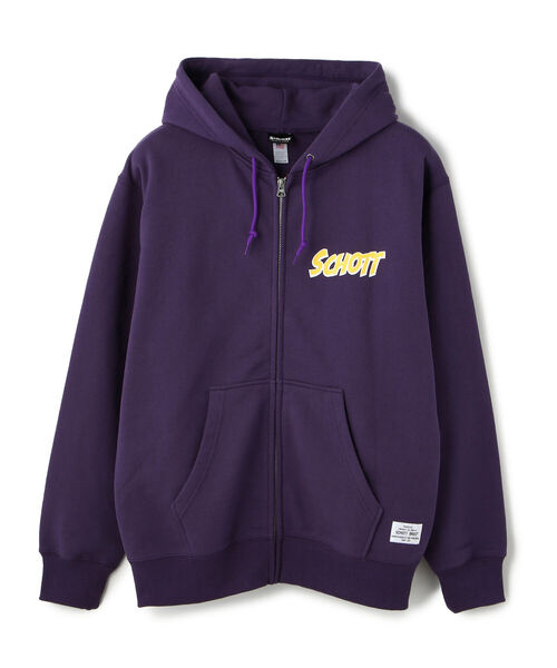 schott（ショット）の「Schott/ショット/CVC ZIP HOODIE "POLICIES AND PROCEDURES"（パーカー・メンズ・ゴールド/ブラック/パープル・MEDIUM/LARGE/X-LARGE）」の12枚目の写真