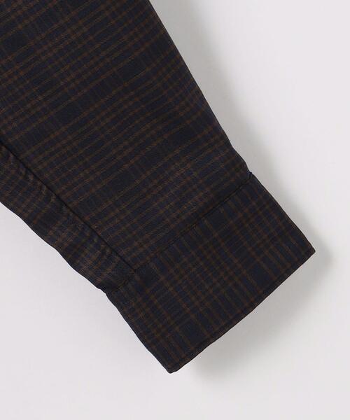 green label relaxing（グリーンレーベルリラクシング）の「ウォッシャブル ビエラ チェック ジャストルーズ シャツ -ストレッチ-（シャツ/ブラウス・メンズ・ブラック/モカ/ネイビー・L/M/S）」の9枚目の写真