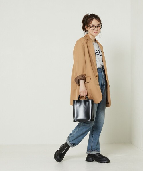 FREAK'S STORE(フリークスストア)の「ビッグ2Bシングルジャケット(テーラードジャケット・レディース・ベージュ/ネイビー/その他9・フリ-)」の7枚目の写真