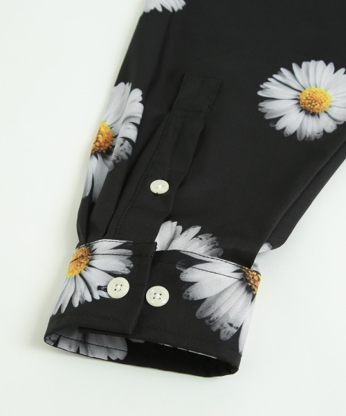 improves（インプローブス）の「総柄プリント 長袖 オープンカラーシャツ（シャツ/ブラウス・メンズ・ホワイト/ブラック/ブラウン/オフホワイト/サックスブルー/ブルー/ワイン・MEDIUM/LARGE）」の11枚目の写真