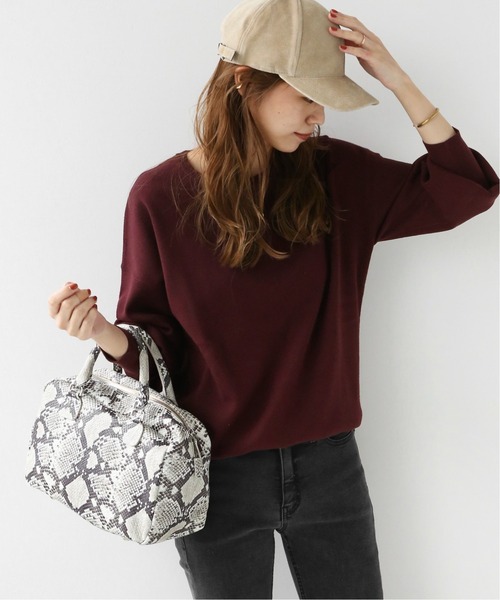 JOURNAL STANDARD relume(ジャーナルスタンダード レリューム)の「ウォッシャブルクルーネックプルオーバー◆(ニット/セーター・レディース・ブラック/ナチュラル/ボルドー・FREE)」の22枚目の写真
