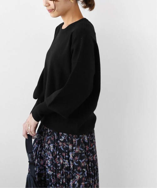 JOURNAL STANDARD relume(ジャーナルスタンダード レリューム)の「ウォッシャブルクルーネックプルオーバー◆(ニット/セーター・レディース・ブラック/ナチュラル/ボルドー・FREE)」の4枚目の写真