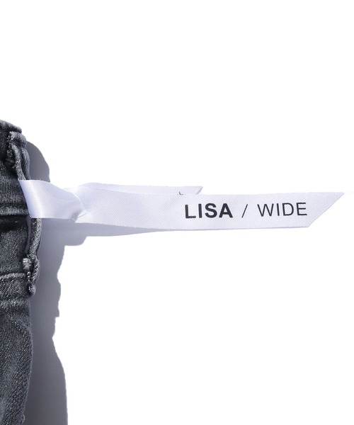SOMETHING（サムシング）の「SOMETHING/サムシング LISA WIDE GRAY ハイライズ ワイドデニムパンツ ハイウエストデニム（デニムパンツ・レディース・グレー/グレー系その他/マスタード/ピンク/パープル/ホワイト・M/XS/S）」の20枚目の写真