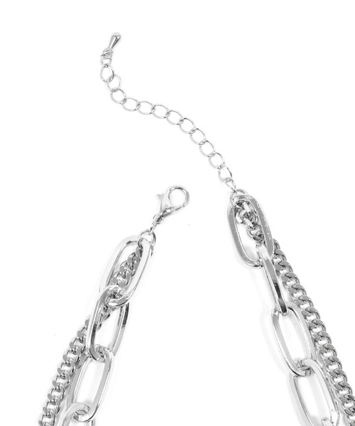 Figments(フィグメンツ)の「ダブルチェーンネックレス2(ネックレス・レディース・シルバー・FREE)」の2枚目の写真