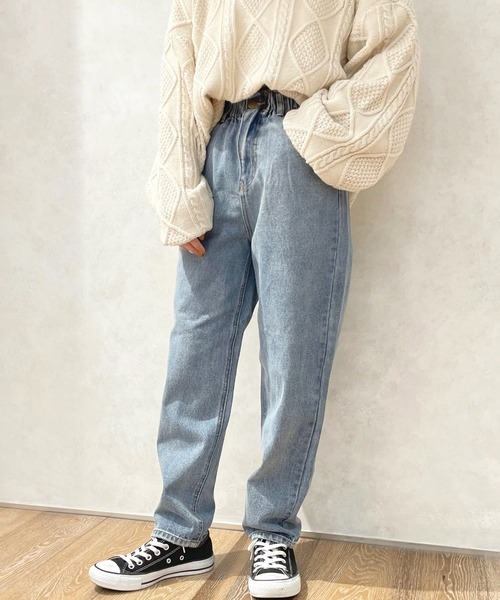 apres jour(アプレジュール)の「デニムテーパード【ZOZOTOWN限定アイテム】(デニムパンツ・レディース・ダークブルー/サックスブルー/グレー系その他/ブラック・MEDIUM/X-LARGE/SMALL)」の15枚目の写真