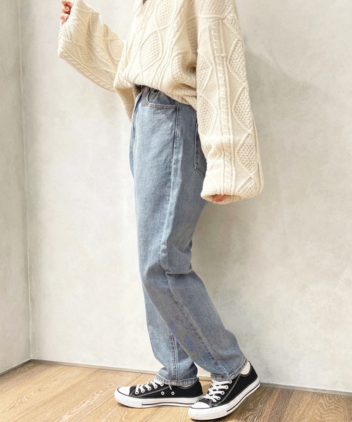 apres jour(アプレジュール)の「デニムテーパード【ZOZOTOWN限定アイテム】(デニムパンツ・レディース・ダークブルー/サックスブルー/グレー系その他/ブラック・MEDIUM/X-LARGE/SMALL)」の19枚目の写真