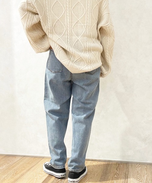 apres jour(アプレジュール)の「デニムテーパード【ZOZOTOWN限定アイテム】(デニムパンツ・レディース・ダークブルー/サックスブルー/グレー系その他/ブラック・MEDIUM/X-LARGE/SMALL)」の11枚目の写真