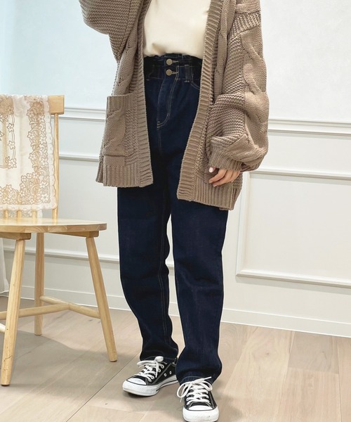 apres jour(アプレジュール)の「デニムテーパード【ZOZOTOWN限定アイテム】(デニムパンツ・レディース・ダークブルー/サックスブルー/グレー系その他/ブラック・MEDIUM/X-LARGE/SMALL)」の16枚目の写真
