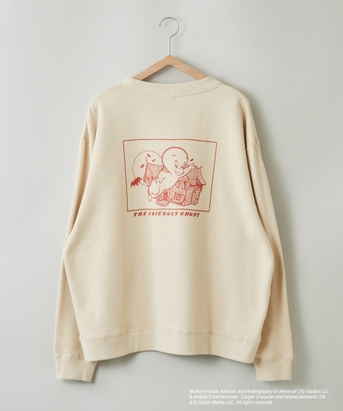 cepo(セポ)の「【CASPER】キャスパー×cepoコラボ バックプリントスウェット(スウェット・レディース・ベージュ/サックスブルー/チャコール・M)」の3枚目の写真