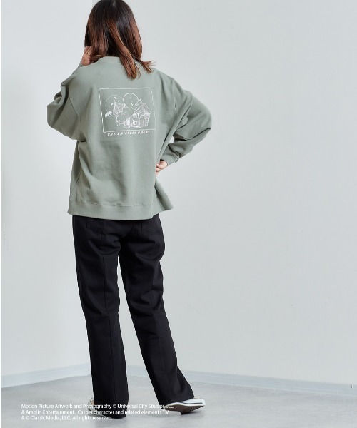 cepo(セポ)の「【CASPER】キャスパー×cepoコラボ バックプリントスウェット(スウェット・レディース・ベージュ/サックスブルー/チャコール・M)」の9枚目の写真