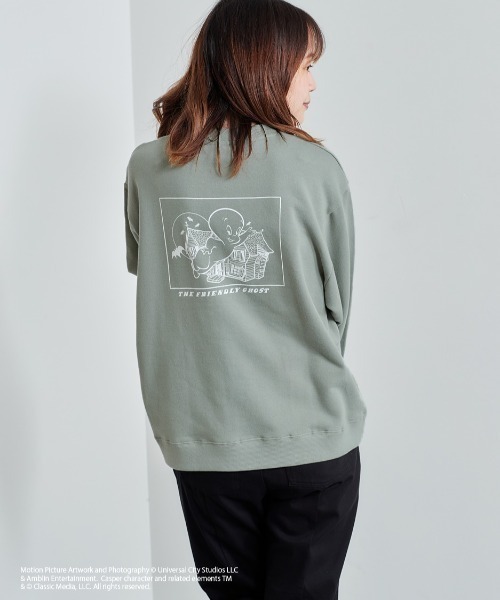 cepo(セポ)の「【CASPER】キャスパー×cepoコラボ バックプリントスウェット(スウェット・レディース・ベージュ/サックスブルー/チャコール・M)」の17枚目の写真