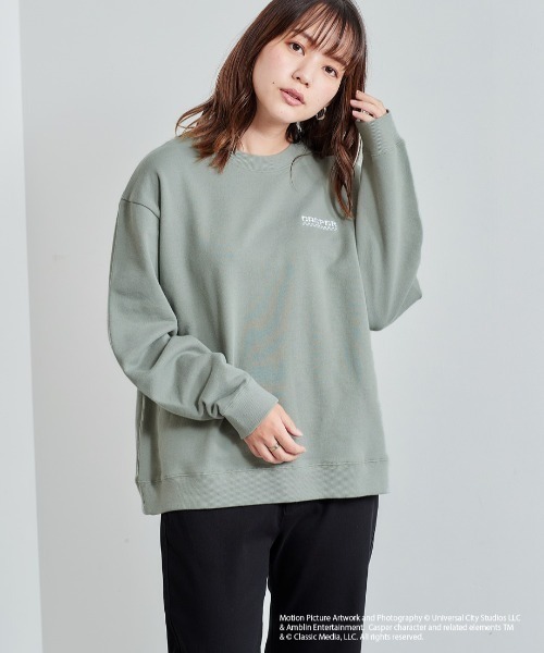 cepo(セポ)の「【CASPER】キャスパー×cepoコラボ バックプリントスウェット(スウェット・レディース・ベージュ/サックスブルー/チャコール・M)」の16枚目の写真