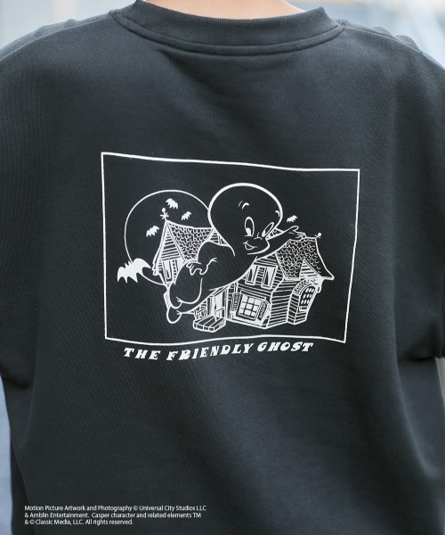 cepo(セポ)の「【CASPER】キャスパー×cepoコラボ バックプリントスウェット(スウェット・レディース・ベージュ/サックスブルー/チャコール・M)」の14枚目の写真