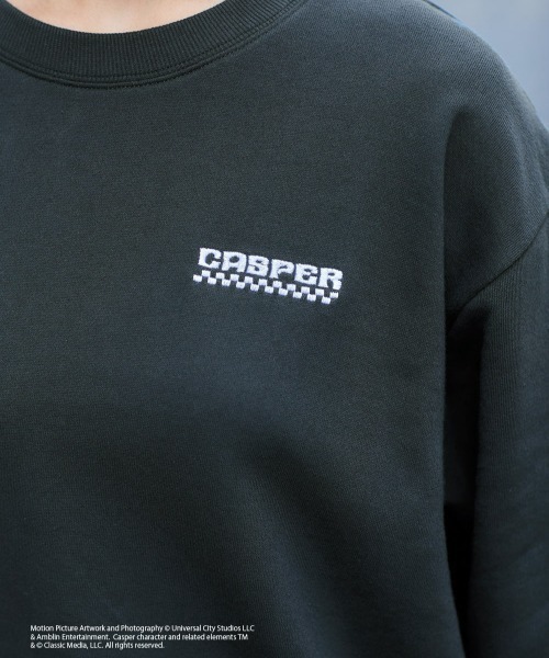 cepo(セポ)の「【CASPER】キャスパー×cepoコラボ バックプリントスウェット(スウェット・レディース・ベージュ/サックスブルー/チャコール・M)」の6枚目の写真