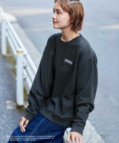 cepo(セポ)の「【CASPER】キャスパー×cepoコラボ バックプリントスウェット(スウェット・レディース・ベージュ/サックスブルー/チャコール・M)」の8枚目の写真