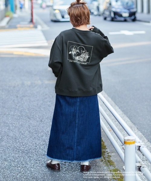 cepo(セポ)の「【CASPER】キャスパー×cepoコラボ バックプリントスウェット(スウェット・レディース・ベージュ/サックスブルー/チャコール・M)」の10枚目の写真