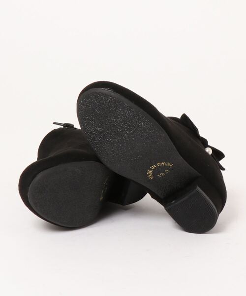 POMPKINS（ポプキンズ）の「【POMPKINS/ポプキンズ】リボンブーティ（ブーツ・キッズ・ブラック/レッド・21cm/20cm/23cm/22cm/19cm）」の4枚目の写真