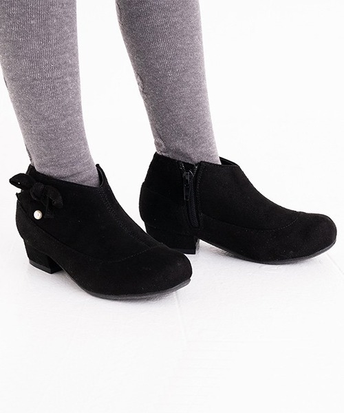 POMPKINS（ポプキンズ）の「【POMPKINS/ポプキンズ】リボンブーティ（ブーツ・キッズ・ブラック/レッド・21cm/20cm/23cm/22cm/19cm）」の5枚目の写真