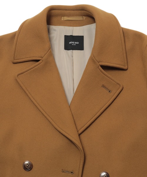 MEN'S BIGI(メンズビギ)の「<Bellandi/べランディ>ウールメルトンショートコート fabric made in italy(ピーコート・メンズ・ブラック/マスタード・01/02/03/04)」の9枚目の写真