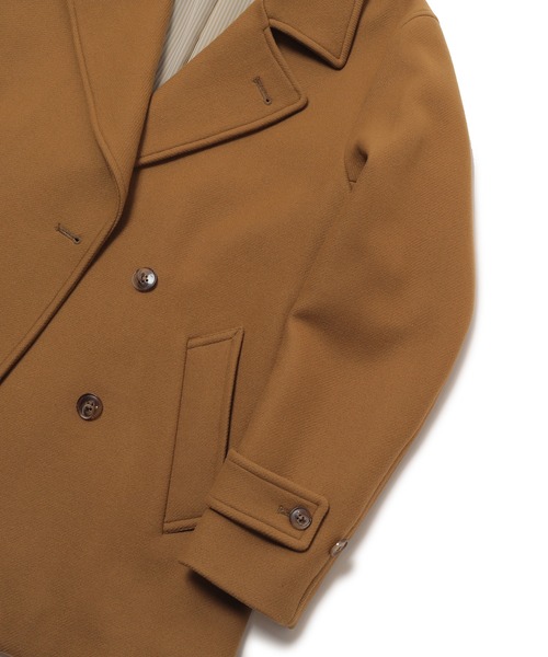 MEN'S BIGI(メンズビギ)の「<Bellandi/べランディ>ウールメルトンショートコート fabric made in italy(ピーコート・メンズ・ブラック/マスタード・01/02/03/04)」の11枚目の写真