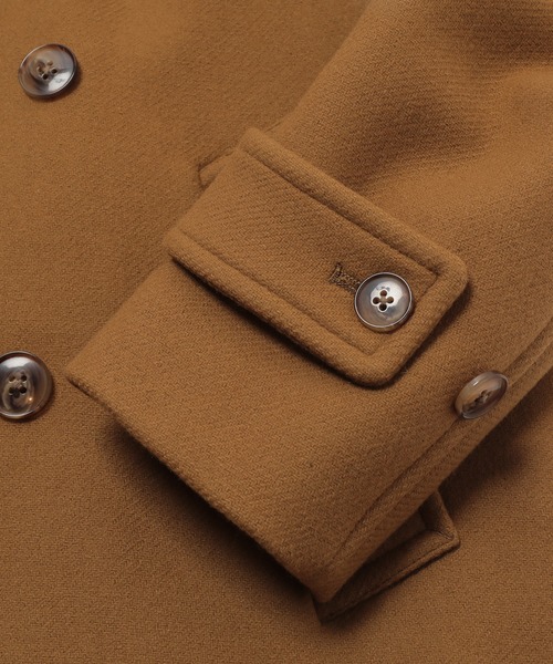 MEN'S BIGI(メンズビギ)の「<Bellandi/べランディ>ウールメルトンショートコート fabric made in italy(ピーコート・メンズ・ブラック/マスタード・01/02/03/04)」の13枚目の写真