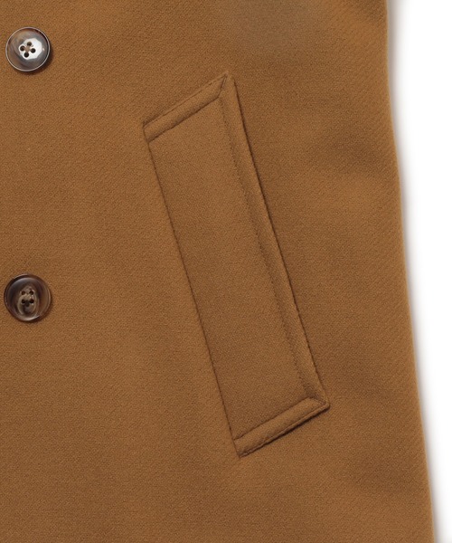 MEN'S BIGI(メンズビギ)の「<Bellandi/べランディ>ウールメルトンショートコート fabric made in italy(ピーコート・メンズ・ブラック/マスタード・01/02/03/04)」の14枚目の写真