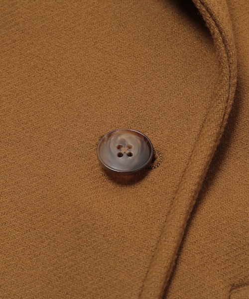 MEN'S BIGI(メンズビギ)の「<Bellandi/べランディ>ウールメルトンショートコート fabric made in italy(ピーコート・メンズ・ブラック/マスタード・01/02/03/04)」の12枚目の写真