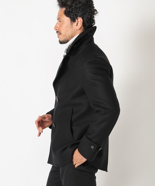 MEN'S BIGI(メンズビギ)の「<Bellandi/べランディ>ウールメルトンショートコート fabric made in italy(ピーコート・メンズ・ブラック/マスタード・01/02/03/04)」の19枚目の写真