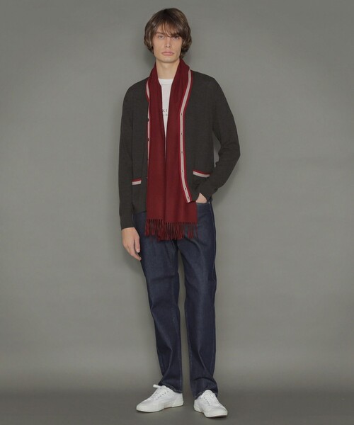 MACKINTOSH LONDON（マッキントッシュ ロンドン）の「12ゲージハウスボーダーニットカーディガン（カーディガン/ボレロ・メンズ・ブラウン系その他・M/LL/L）」の3枚目の写真