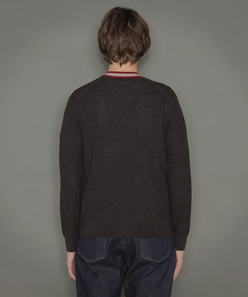 MACKINTOSH LONDON（マッキントッシュ ロンドン）の「12ゲージハウスボーダーニットカーディガン（カーディガン/ボレロ・メンズ・ブラウン系その他・M/LL/L）」の6枚目の写真