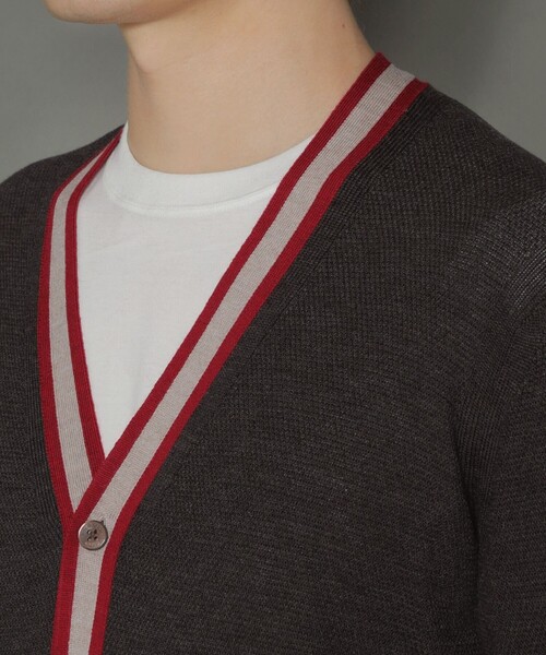 MACKINTOSH LONDON（マッキントッシュ ロンドン）の「12ゲージハウスボーダーニットカーディガン（カーディガン/ボレロ・メンズ・ブラウン系その他・M/LL/L）」の7枚目の写真
