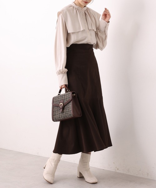 one after another NICE CLAUP（ワンアフターアナザーナイスクラップ）の「セーラーカラーブラウス（シャツ/ブラウス・レディース・ベージュ/オフホワイト/ピンク/ストライプ・FREE）」の11枚目の写真