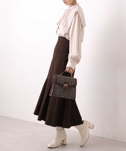 one after another NICE CLAUP（ワンアフターアナザーナイスクラップ）の「セーラーカラーブラウス（シャツ/ブラウス・レディース・ベージュ/オフホワイト/ピンク/ストライプ・FREE）」の12枚目の写真