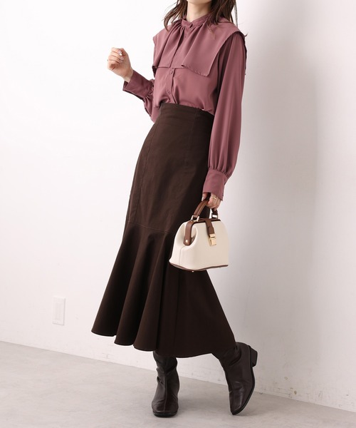 one after another NICE CLAUP（ワンアフターアナザーナイスクラップ）の「セーラーカラーブラウス（シャツ/ブラウス・レディース・ベージュ/オフホワイト/ピンク/ストライプ・FREE）」の17枚目の写真