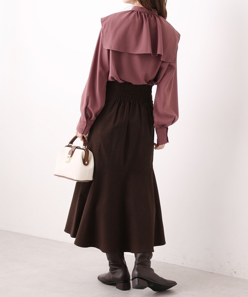 one after another NICE CLAUP（ワンアフターアナザーナイスクラップ）の「セーラーカラーブラウス（シャツ/ブラウス・レディース・ベージュ/オフホワイト/ピンク/ストライプ・FREE）」の18枚目の写真