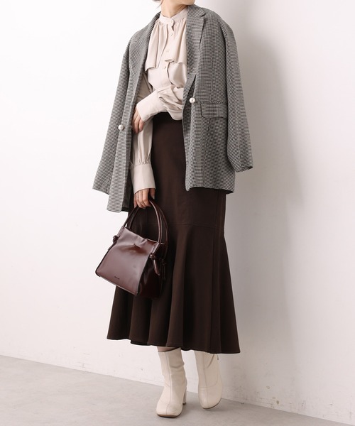 one after another NICE CLAUP（ワンアフターアナザーナイスクラップ）の「セーラーカラーブラウス（シャツ/ブラウス・レディース・ベージュ/オフホワイト/ピンク/ストライプ・FREE）」の16枚目の写真