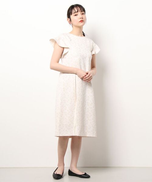 Dear Princess（ディアプリンセス）の「杢調ジャガード　ワンピース（ワンピース・レディース・ベージュ/ピンク・SMALL/MEDIUM）」の10枚目の写真