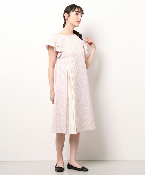 Dear Princess（ディアプリンセス）の「杢調ジャガード　ワンピース（ワンピース・レディース・ベージュ/ピンク・SMALL/MEDIUM）」の11枚目の写真