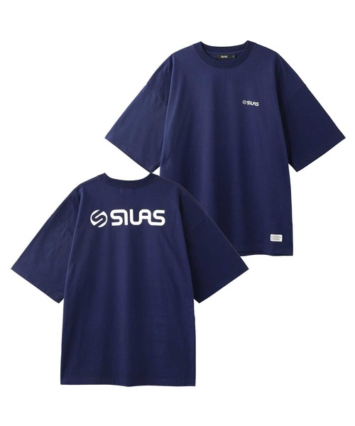 SILAS(サイラス)の「BASIC OLD LOGO S/S TEE サイラスベーシックオールドロゴ半袖Tシャツ/ プリント オーバーサイズ(Tシャツ/カットソー・メンズ・ライトブルー/ネイビー/ブラック/チャコールグレー/ホワイト・LARGE/MEDIUM/X-LARGE)」の5枚目の写真