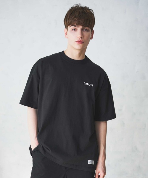 SILAS(サイラス)の「BASIC OLD LOGO S/S TEE サイラスベーシックオールドロゴ半袖Tシャツ/ プリント オーバーサイズ(Tシャツ/カットソー・メンズ・ライトブルー/ネイビー/ブラック/チャコールグレー/ホワイト・LARGE/MEDIUM/X-LARGE)」の11枚目の写真