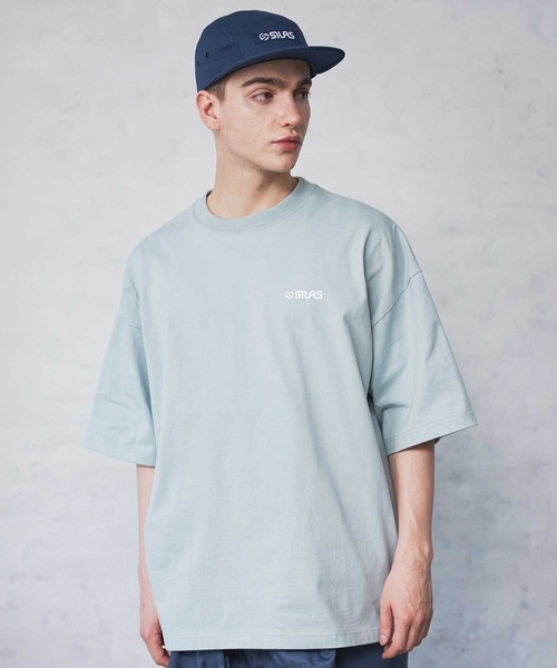 SILAS(サイラス)の「BASIC OLD LOGO S/S TEE サイラスベーシックオールドロゴ半袖Tシャツ/ プリント オーバーサイズ(Tシャツ/カットソー・メンズ・ライトブルー/ネイビー/ブラック/チャコールグレー/ホワイト・LARGE/MEDIUM/X-LARGE)」の12枚目の写真