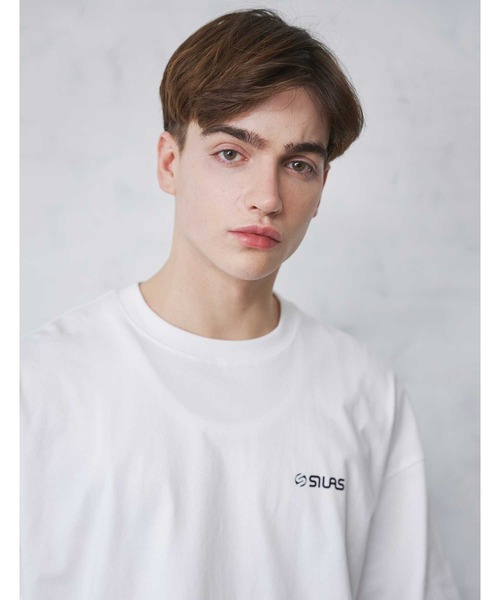 SILAS(サイラス)の「BASIC OLD LOGO S/S TEE サイラスベーシックオールドロゴ半袖Tシャツ/ プリント オーバーサイズ(Tシャツ/カットソー・メンズ・ライトブルー/ネイビー/ブラック/チャコールグレー/ホワイト・LARGE/MEDIUM/X-LARGE)」の10枚目の写真